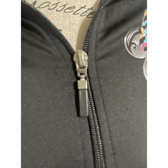 Disney Parks Minnie Mouse Black Polka Dot Zip Up Running Jacket Size Small - Picture 13 of 16